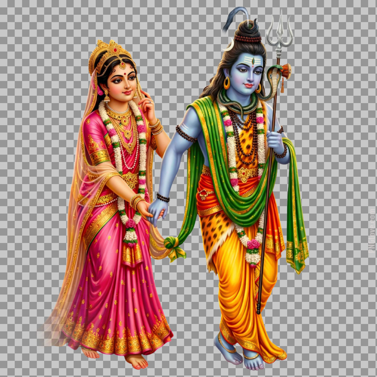 Shiva Parvati Couple PNG | Free Download for Maha Shivaratri...