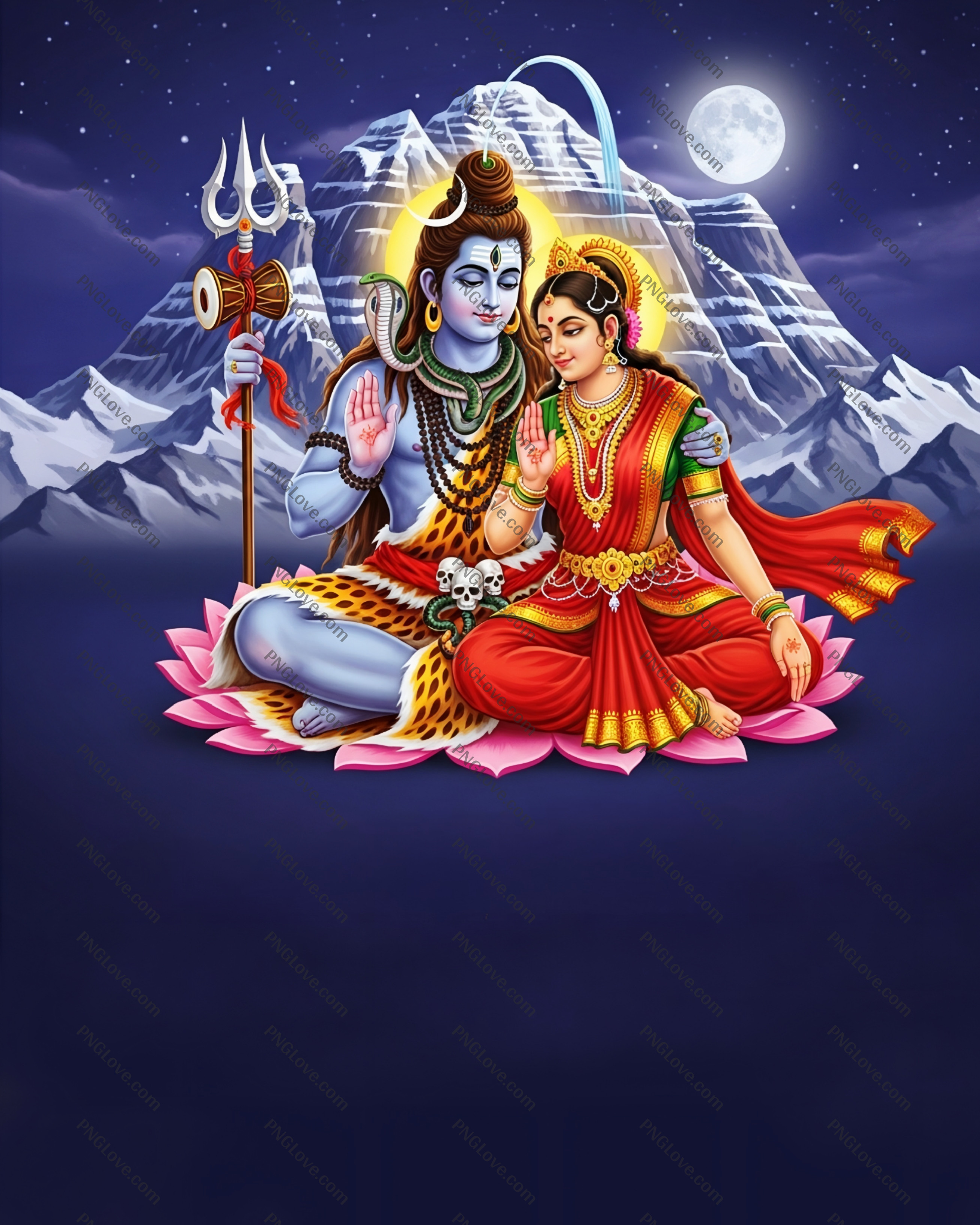 Free Mahashivratri Banner Background | Shiv Parvati HD Image Download...