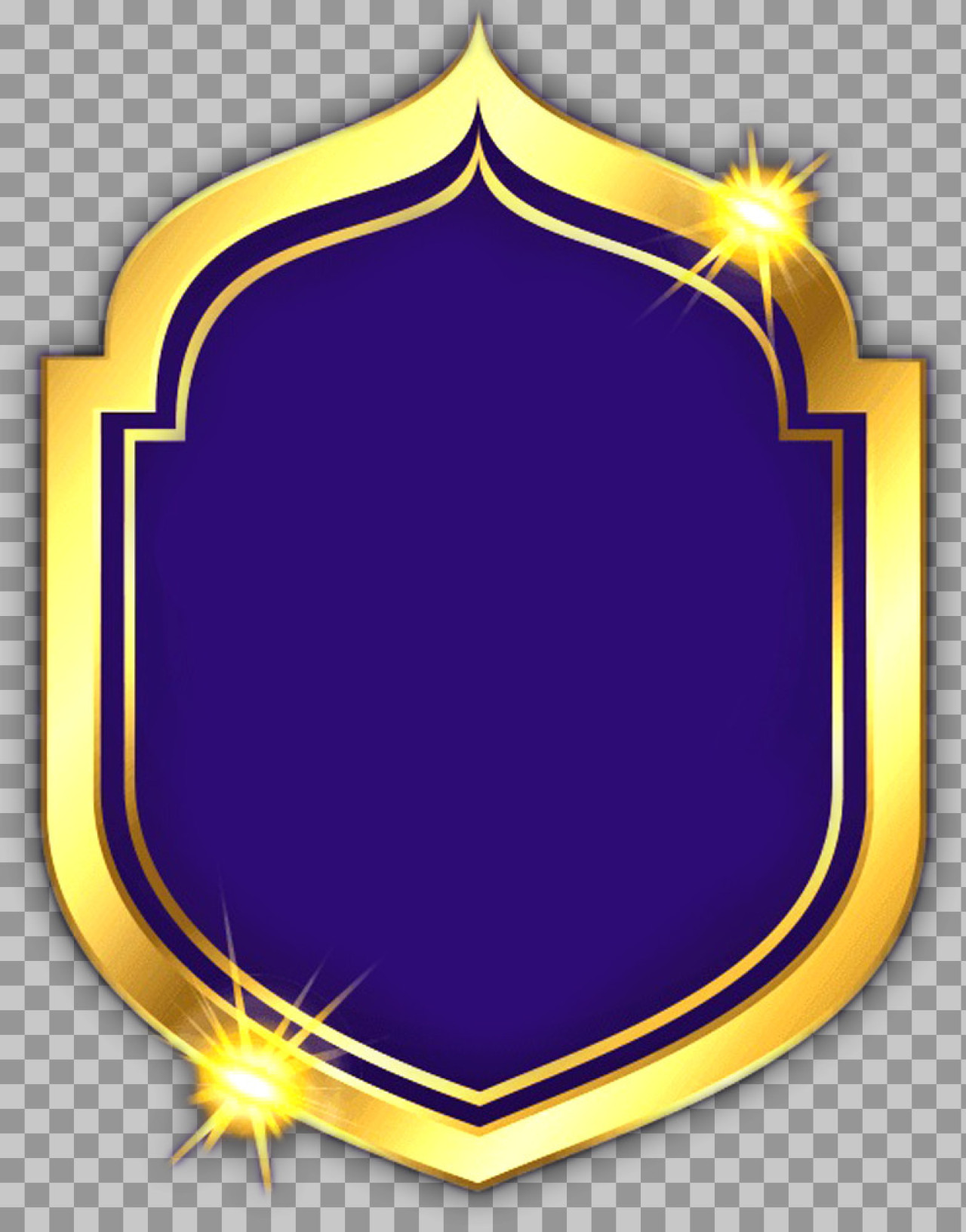 Elegant Gold Islamic Frame PNG | Free Royal Purple Border...