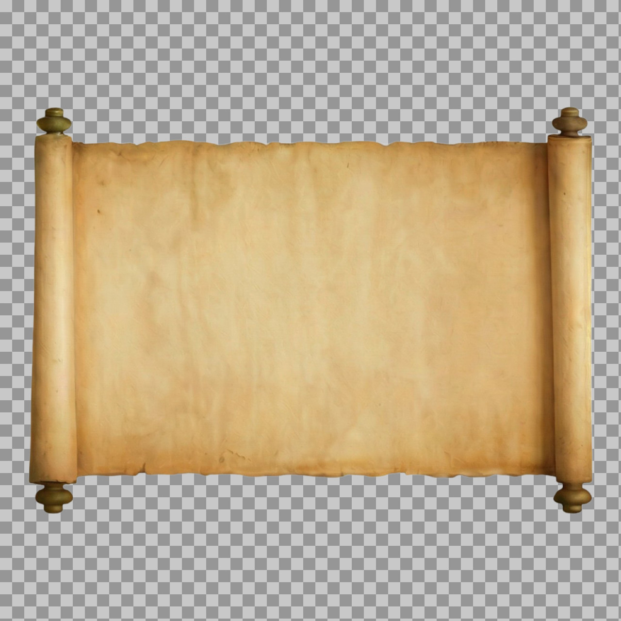 Old Scroll PNG with Transparent Background