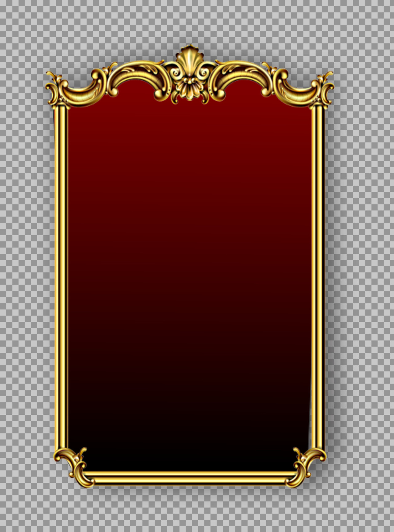Ornate Gold Frame PNG | Vintage Baroque Picture Frame