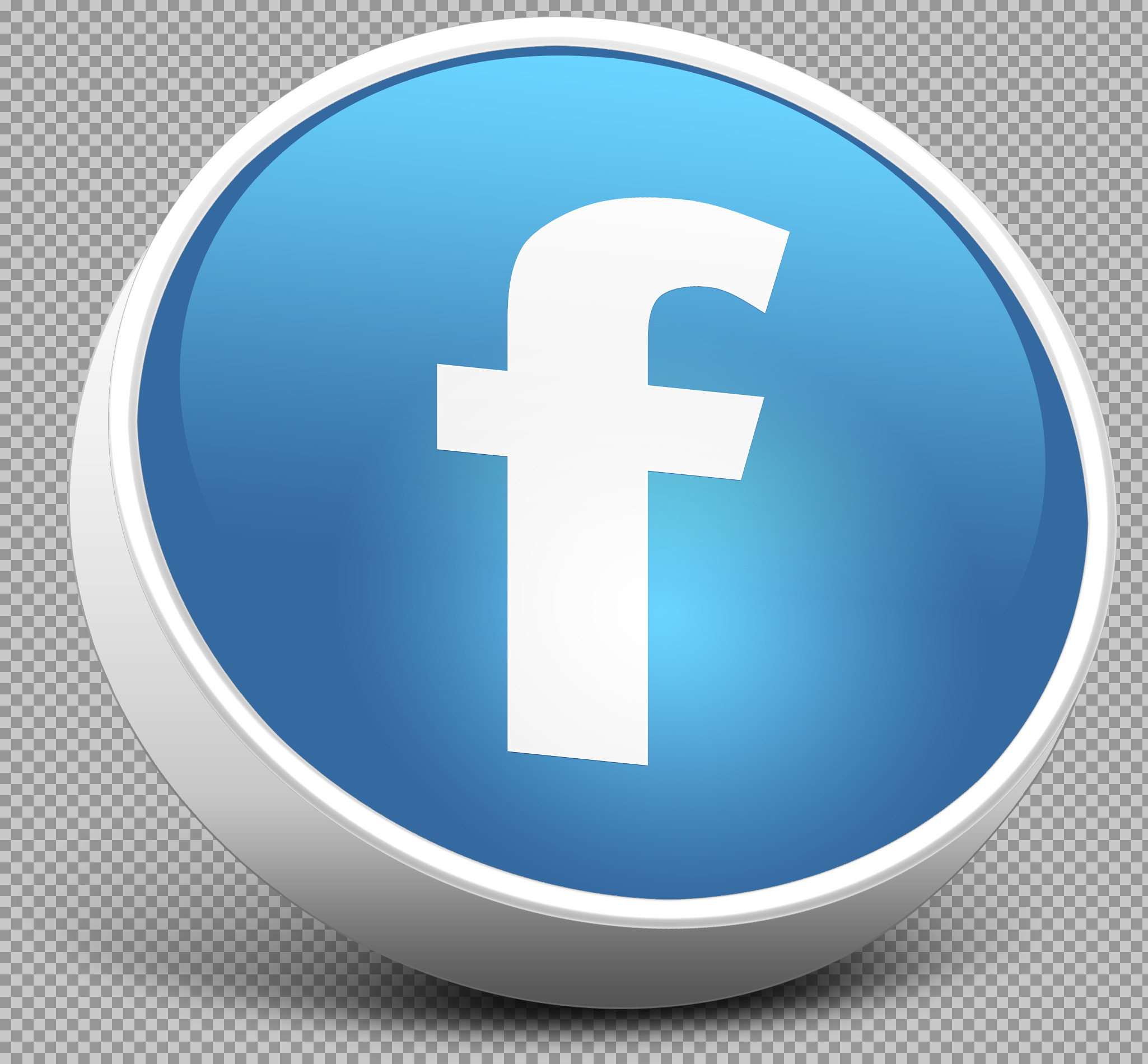 3D Facebook Logo Icon PNG | Free Social Media Button