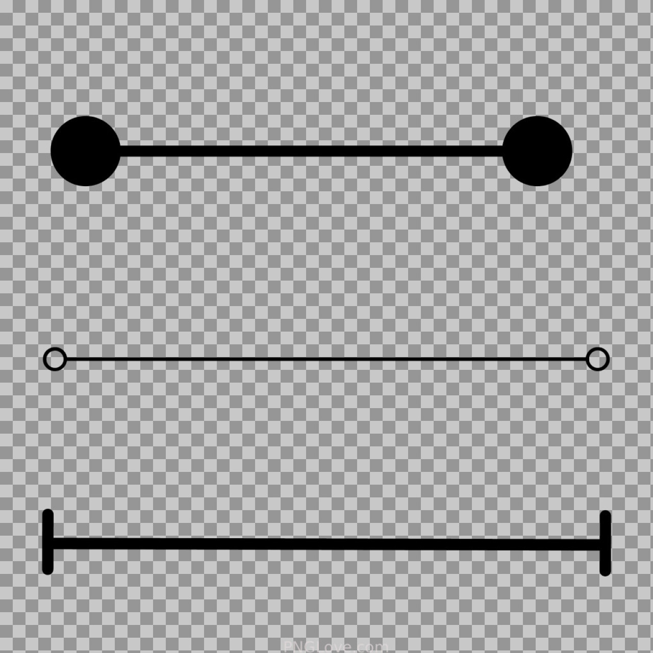 Geometric Line Dividers PNG | Free Minimalist Separators Set
