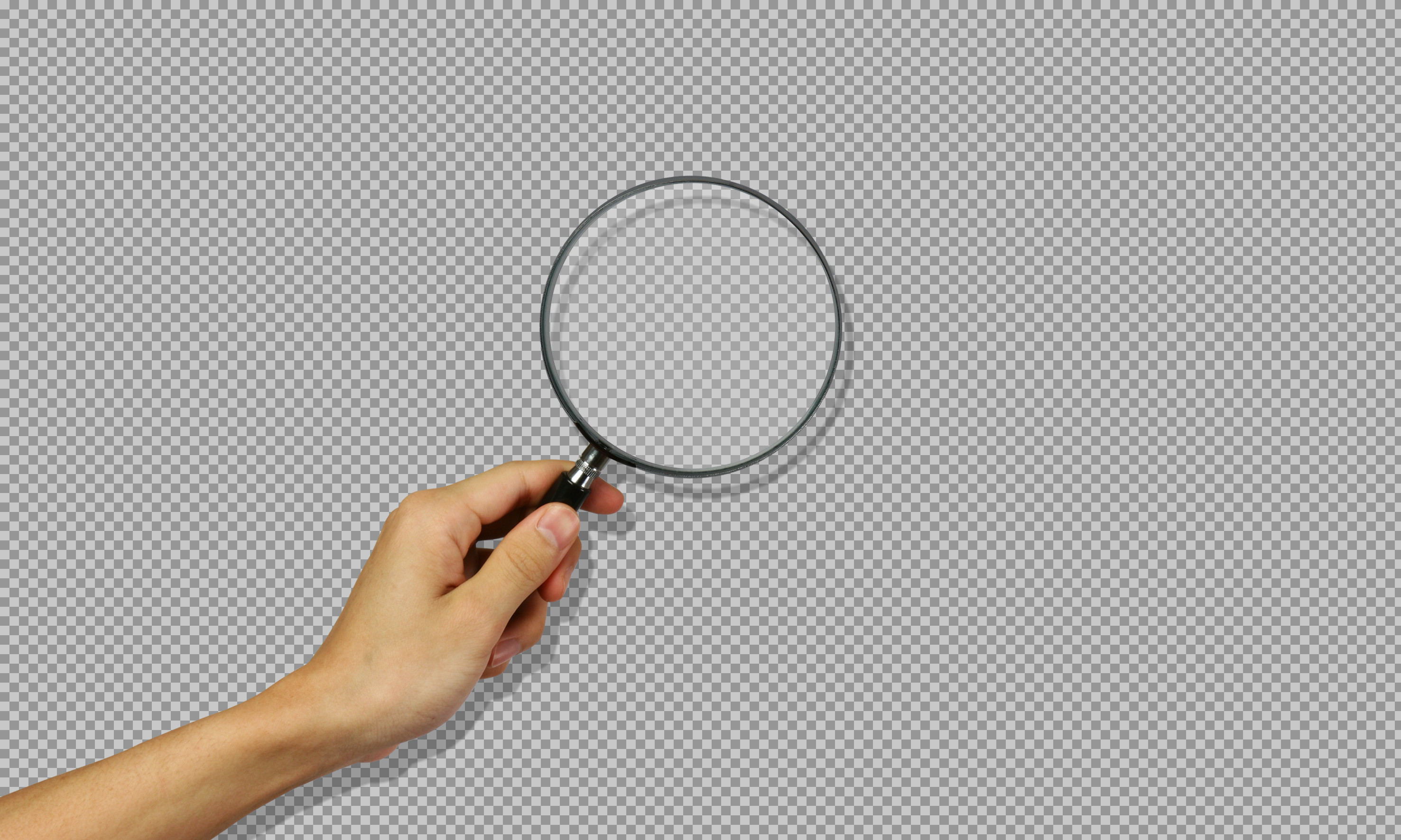 Hand Holding Magnifying Glass PNG | Free Search & Inspection Icon