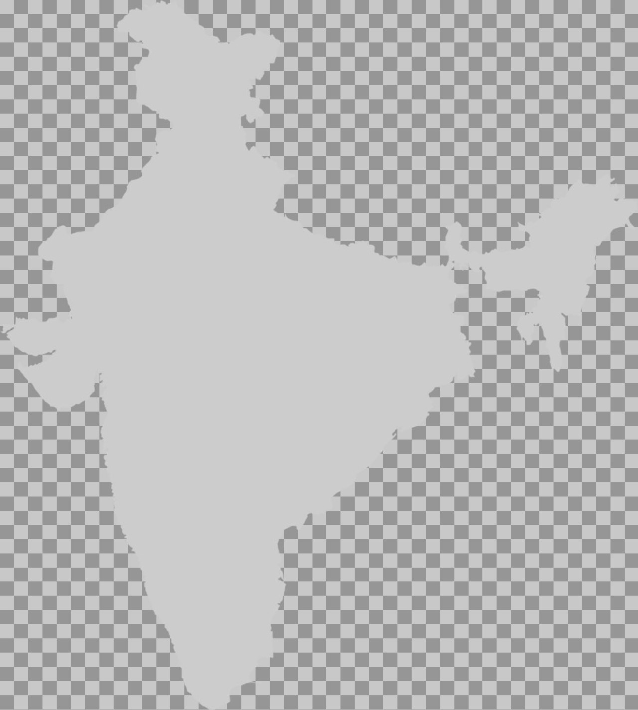 India Map PNG | Free Silhouette Outline of India...