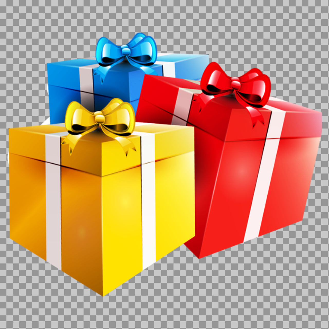Colorful Gift Boxes PNG | Free Stack of Presents Clipart