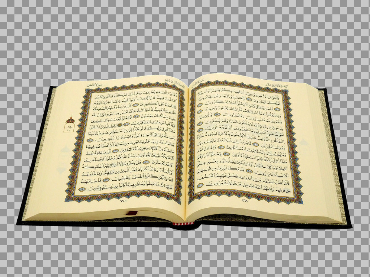 Holy Quran PNG | Open Book with Transparent Background...