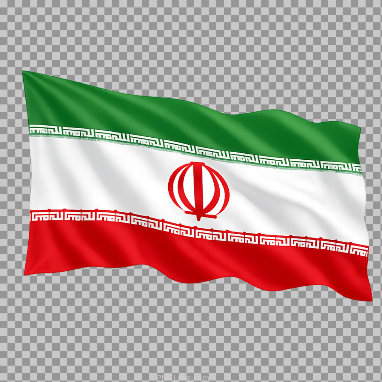 Waving Iranian Flag PNG | Realistic Transparent Clipart...