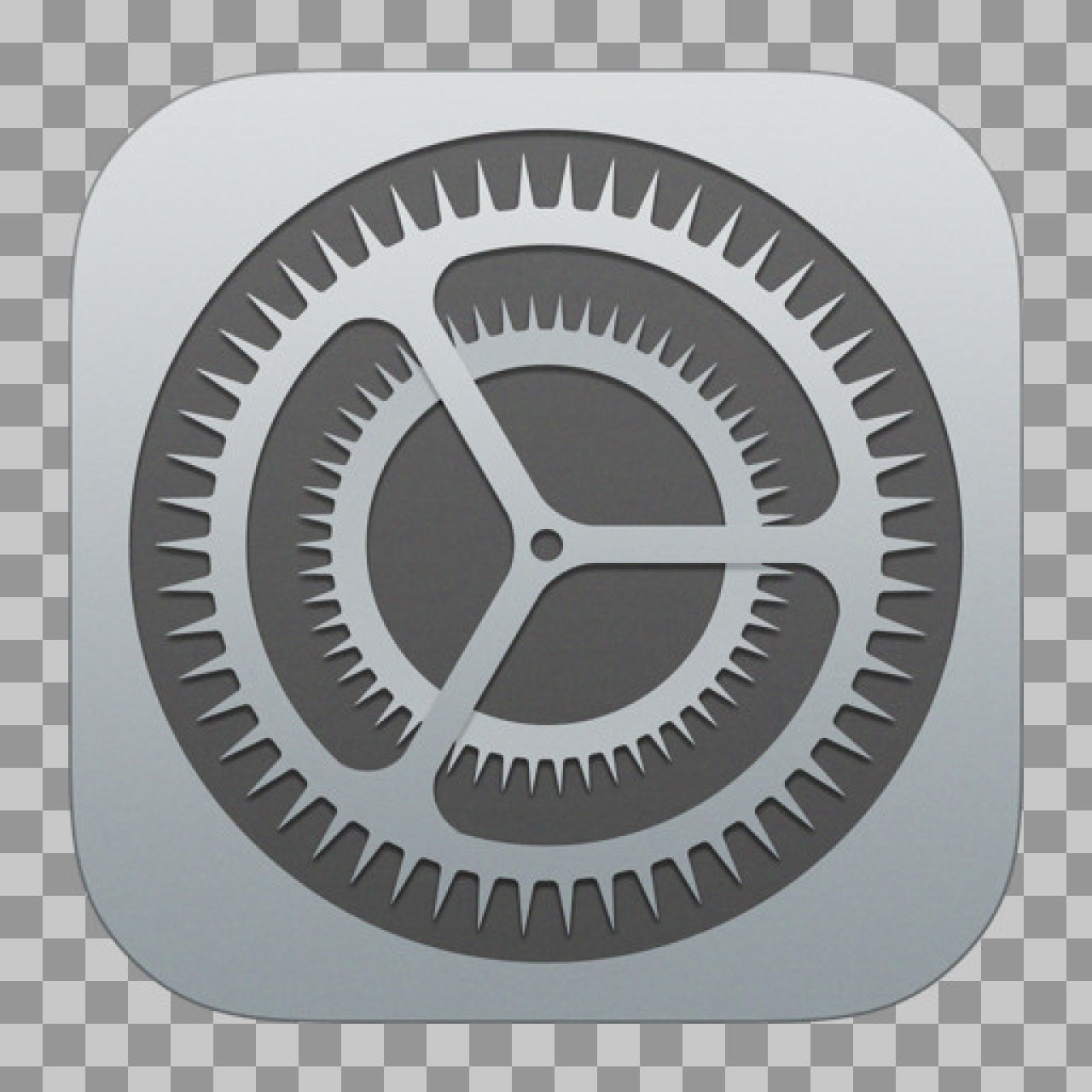 Old iOS Settings Icon PNG | Free Classic Apple Logo