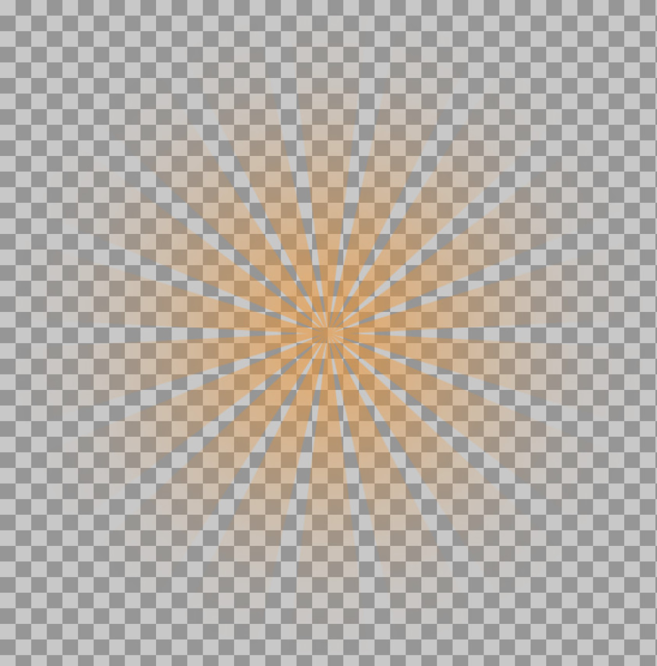 Abstract Orange Sunburst Graphic | Radial Wheel Pattern