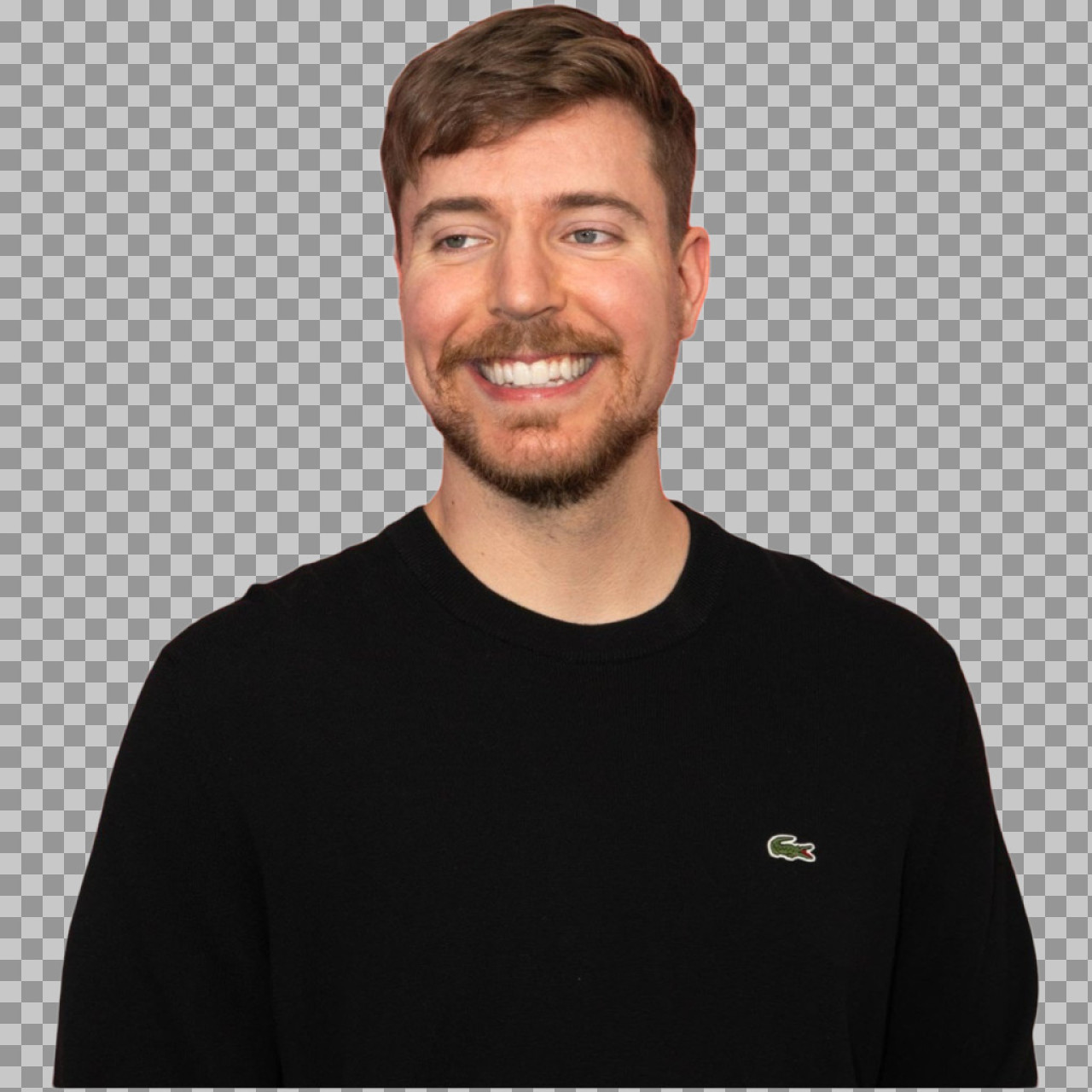 MrBeast in Lacoste Sweater PNG | Transparent Image Download