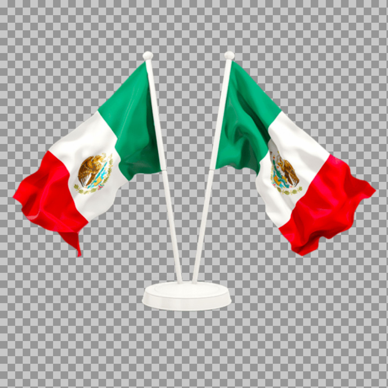 Mexican Desk Flags PNG | Free 3D Waving Flag Image...