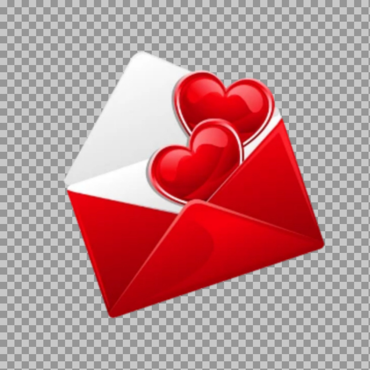 Love Letter Envelope with Hearts PNG | Romantic Icon