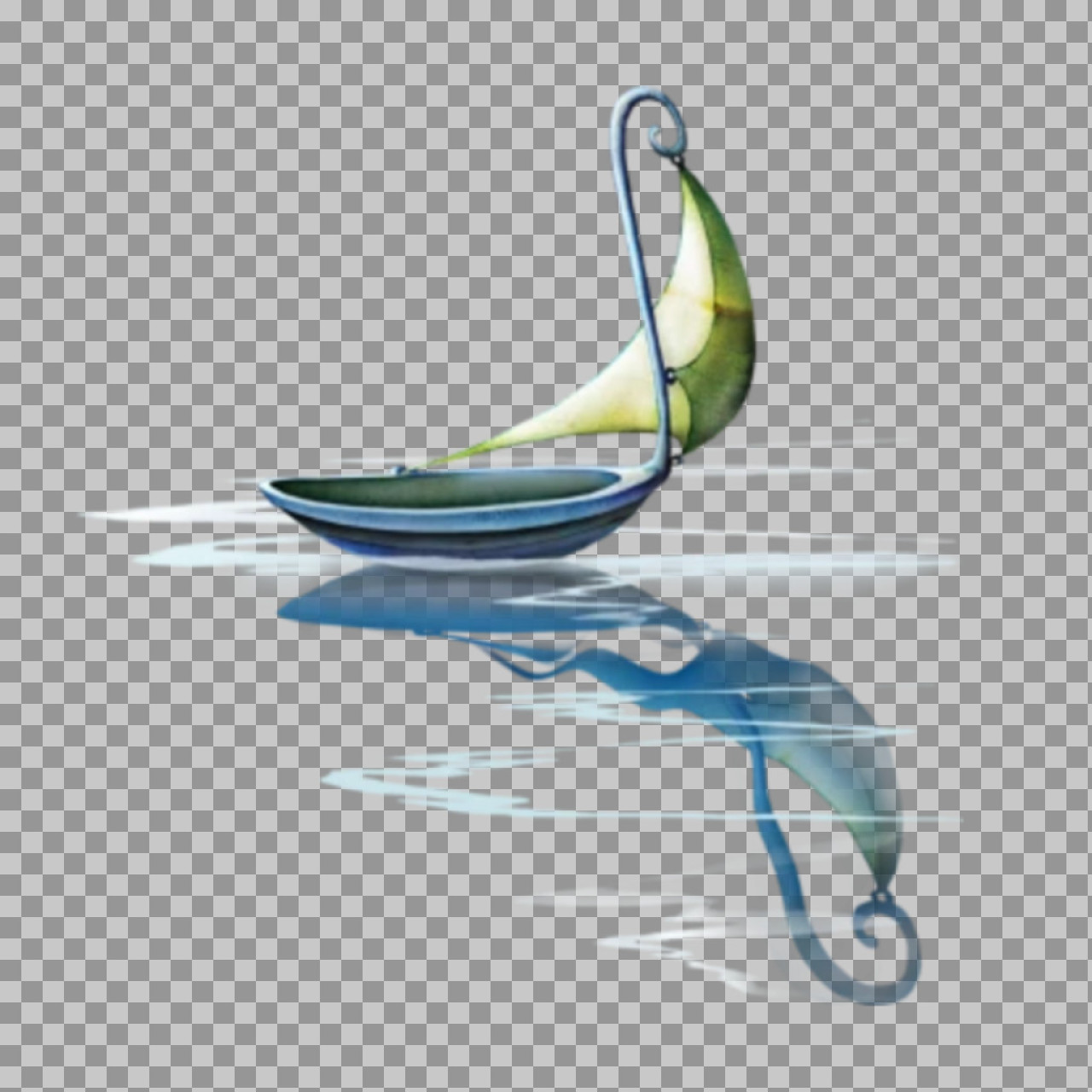 Mystical Fantasy Boat PNG | Ethereal Sailboat Art...