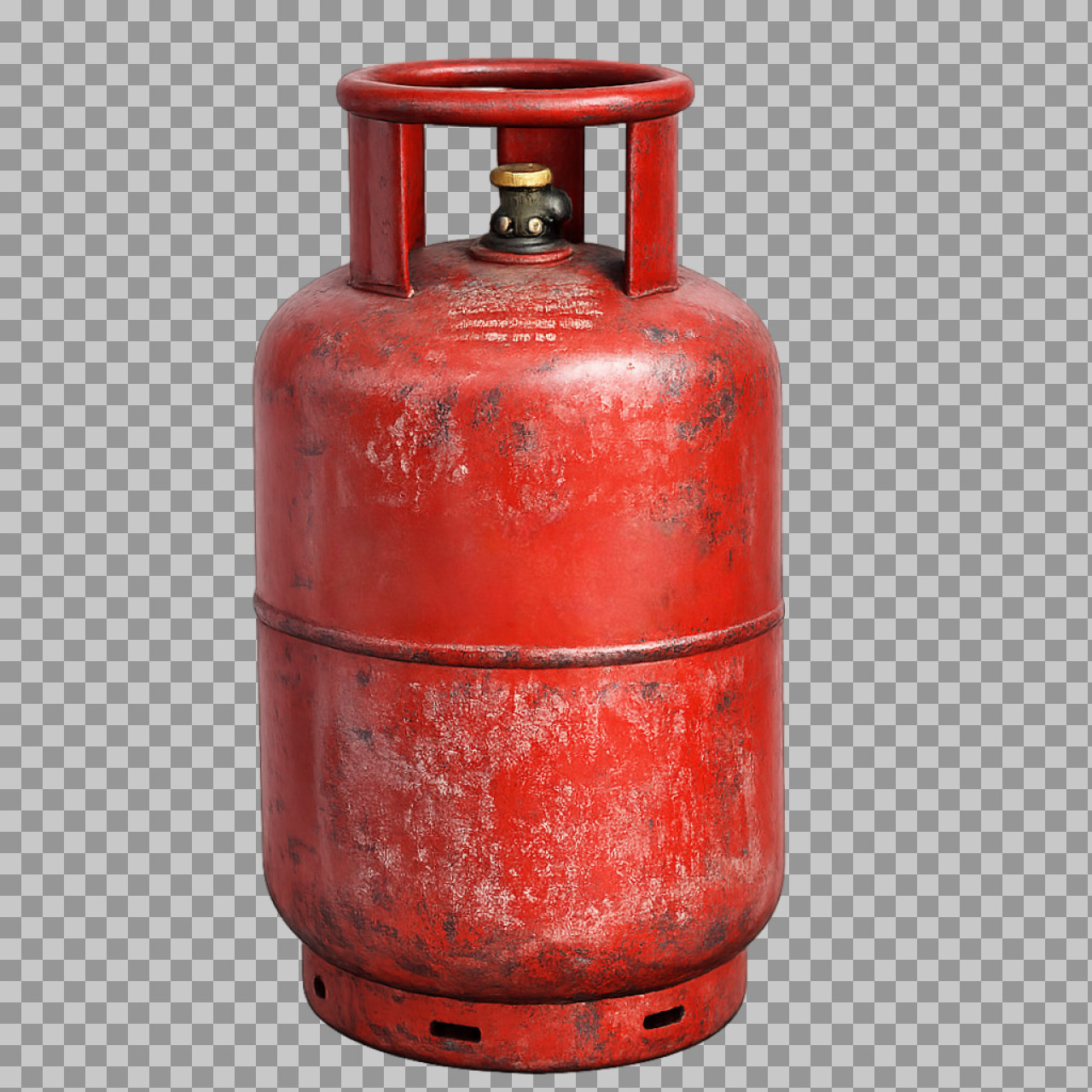 Old Rusty Gas Cylinder PNG | Weathered Propane Tank...
