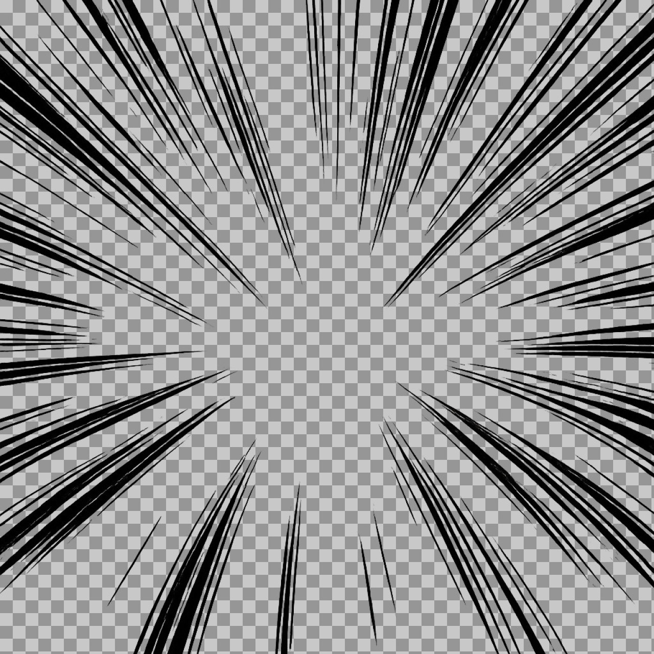 Manga Speed Lines PNG | Free Action Effect Overlay