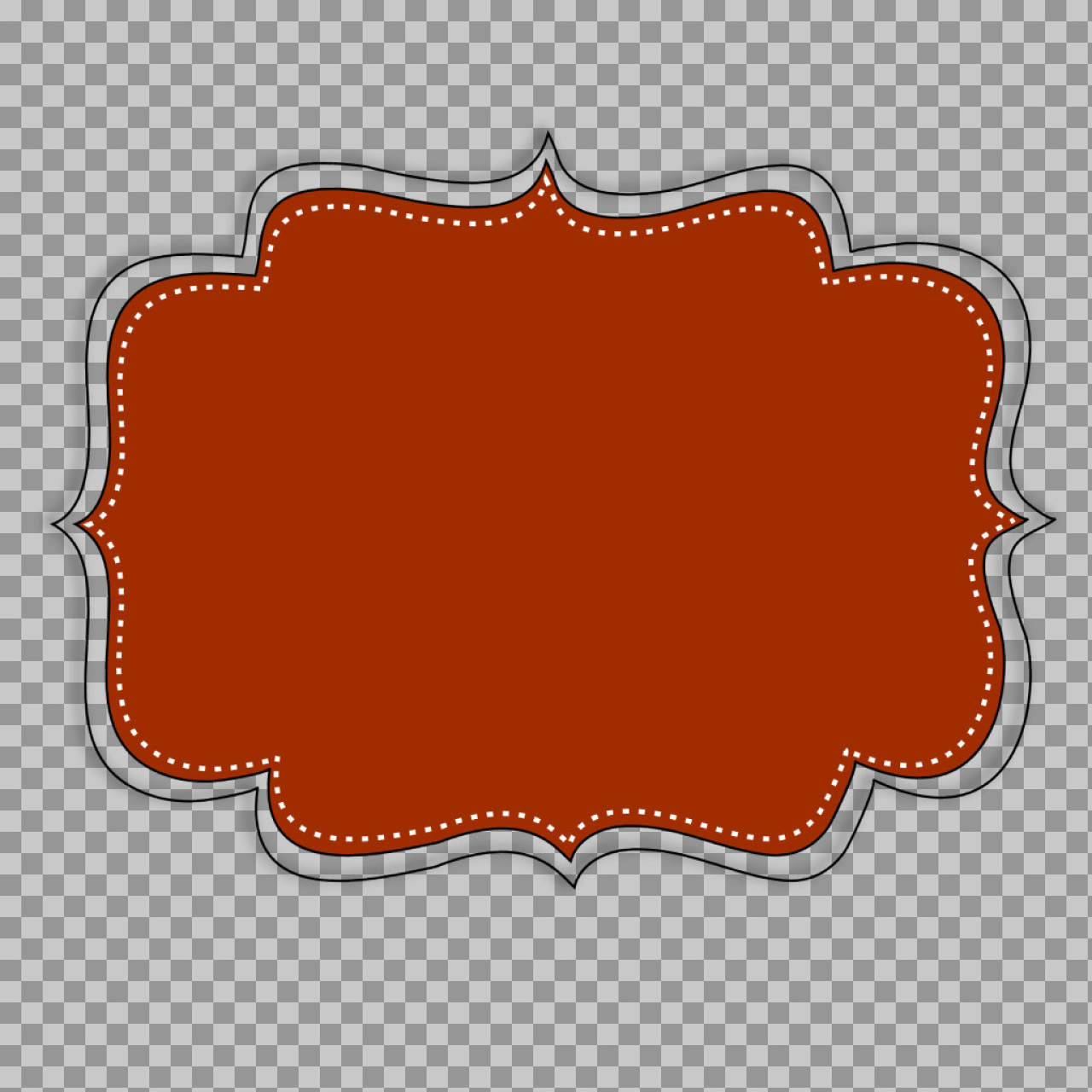 Decorative Vintage Frame PNG | Free Label & Border Clip Art