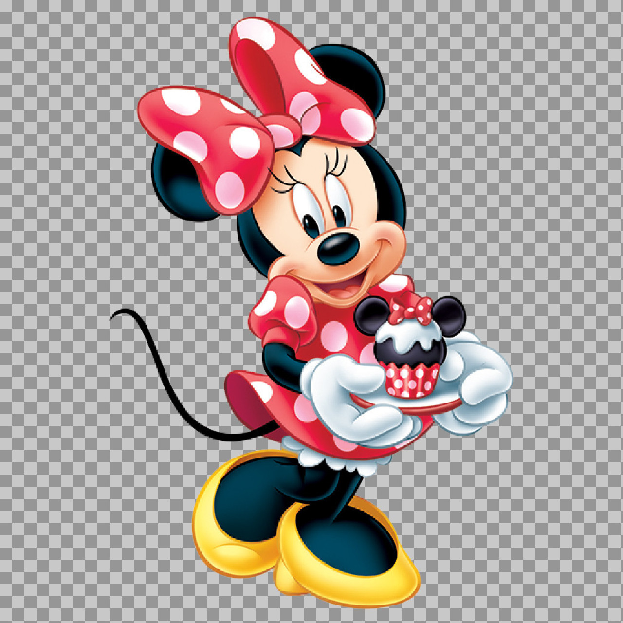 Minnie Mouse with Cupcake PNG | Free Disney Clip Art...