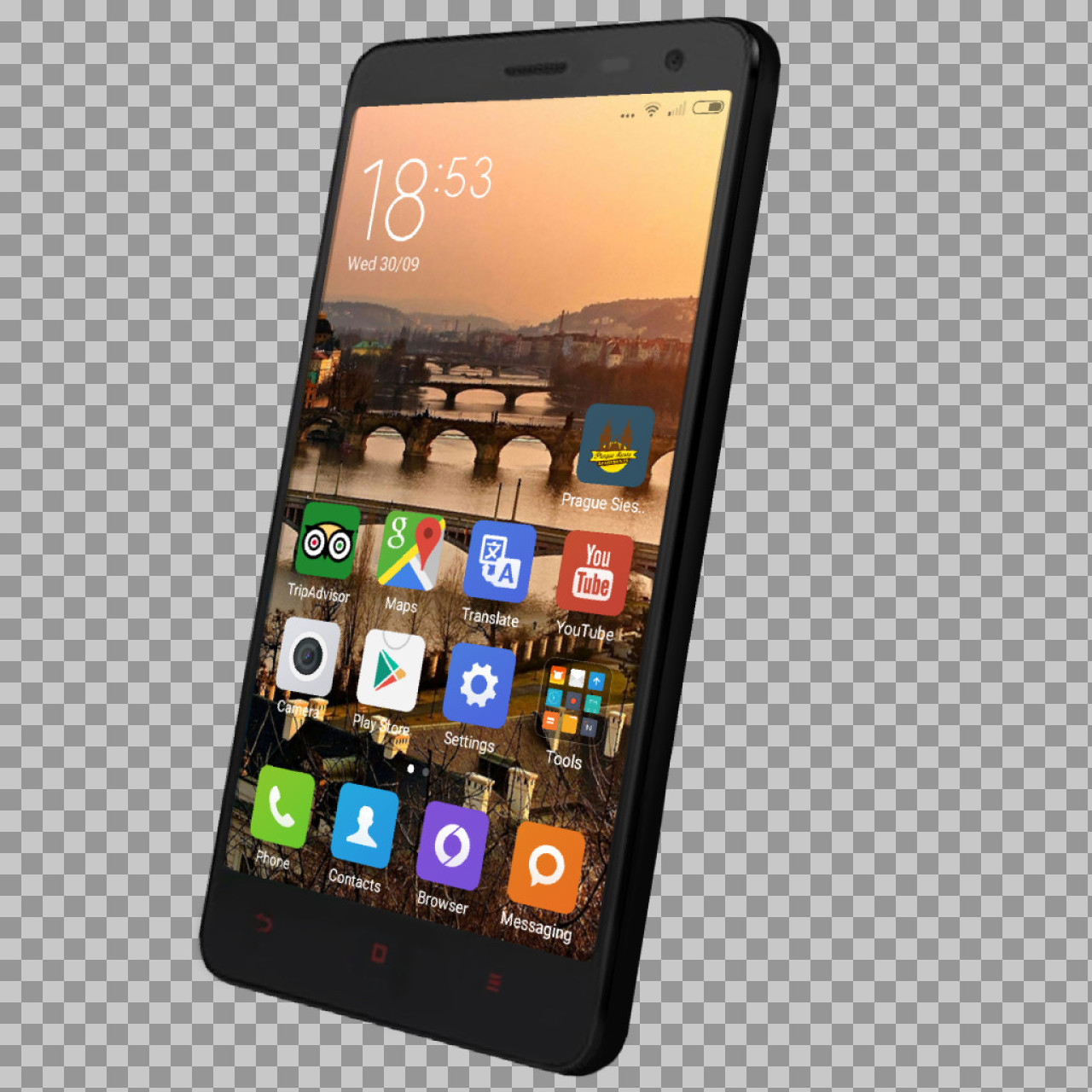 Android Smartphone PNG | Mockup with App Screen