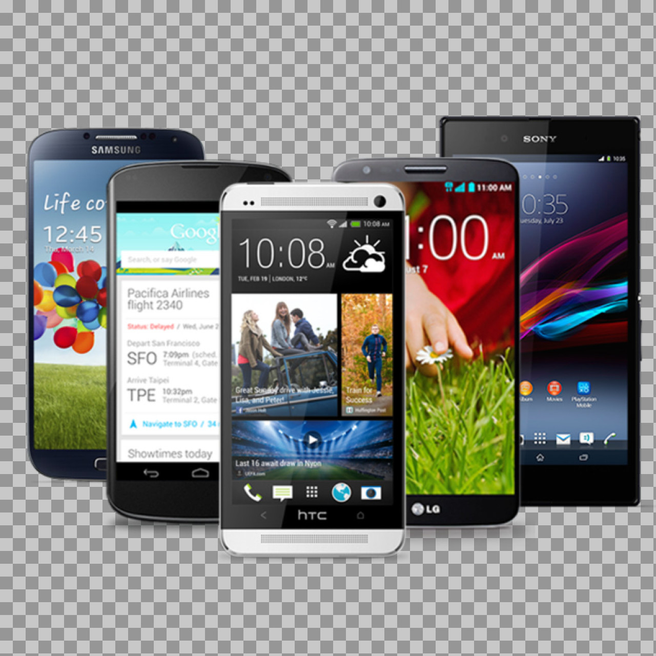Smartphone Collection PNG | Free Android Phones Clipart