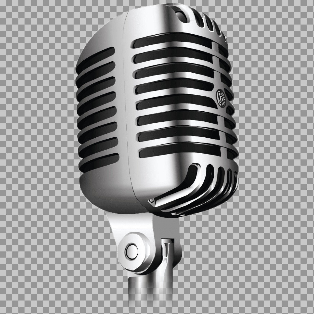 Free Vintage Microphone PNG | Retro Radio & Music Clipart