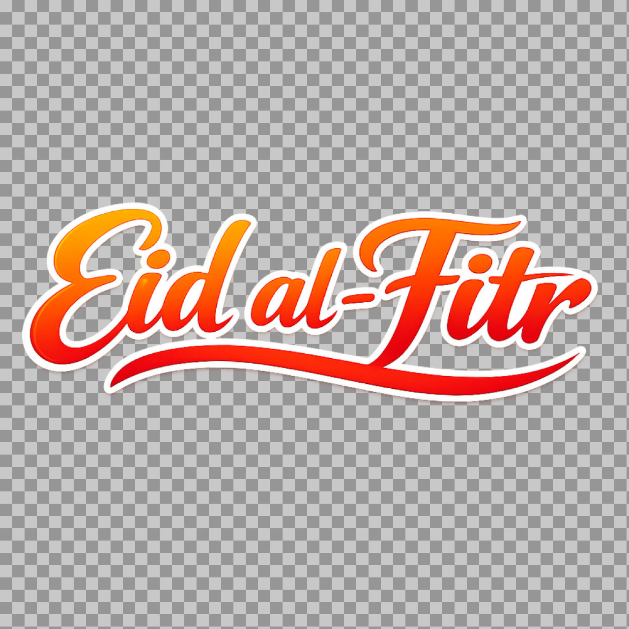 Stylish Eid al-Fitr Script Text PNG | Free Download...
