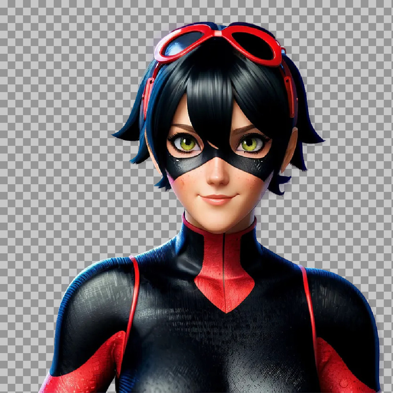 Futuristic Superheroine 3D Character Art | PNG Image...