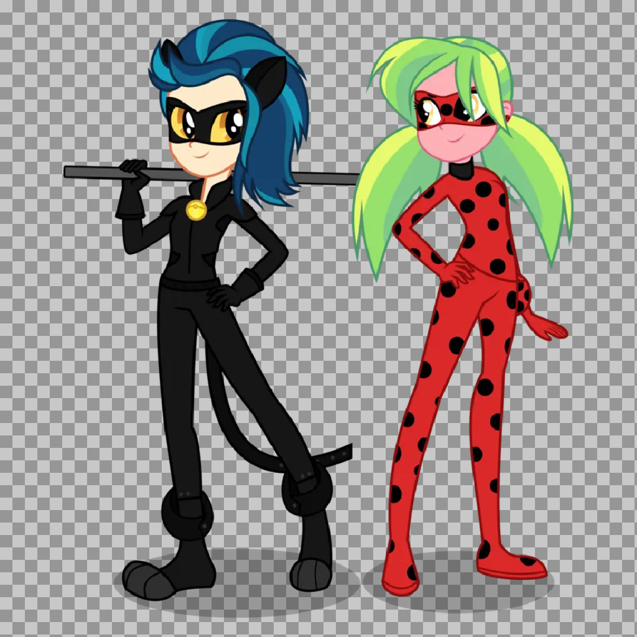 Miraculous Ladybug x Equestria Girls Crossover Art | PNG