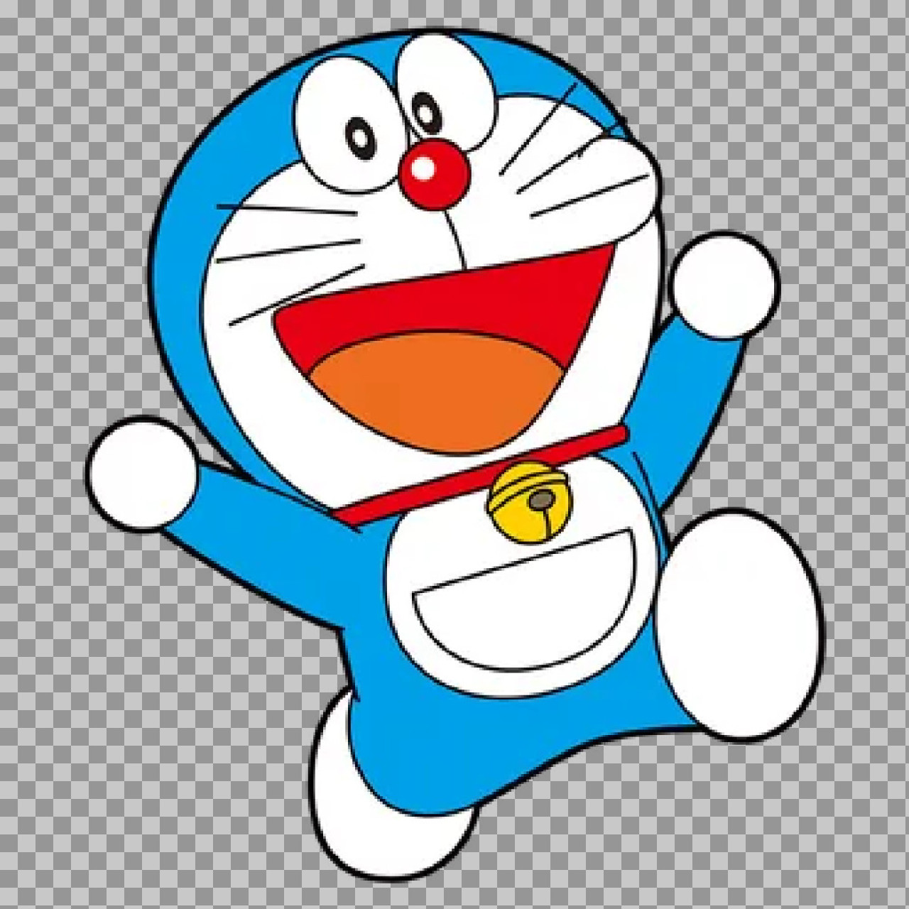 Happy Doraemon PNG | Free Transparent Anime Clipart