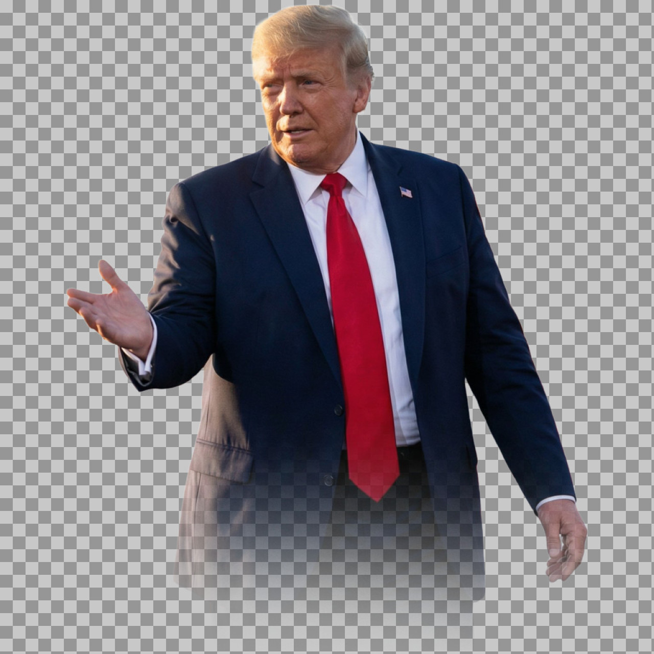 Donald Trump Gesturing PNG | Transparent Walking Cutout...