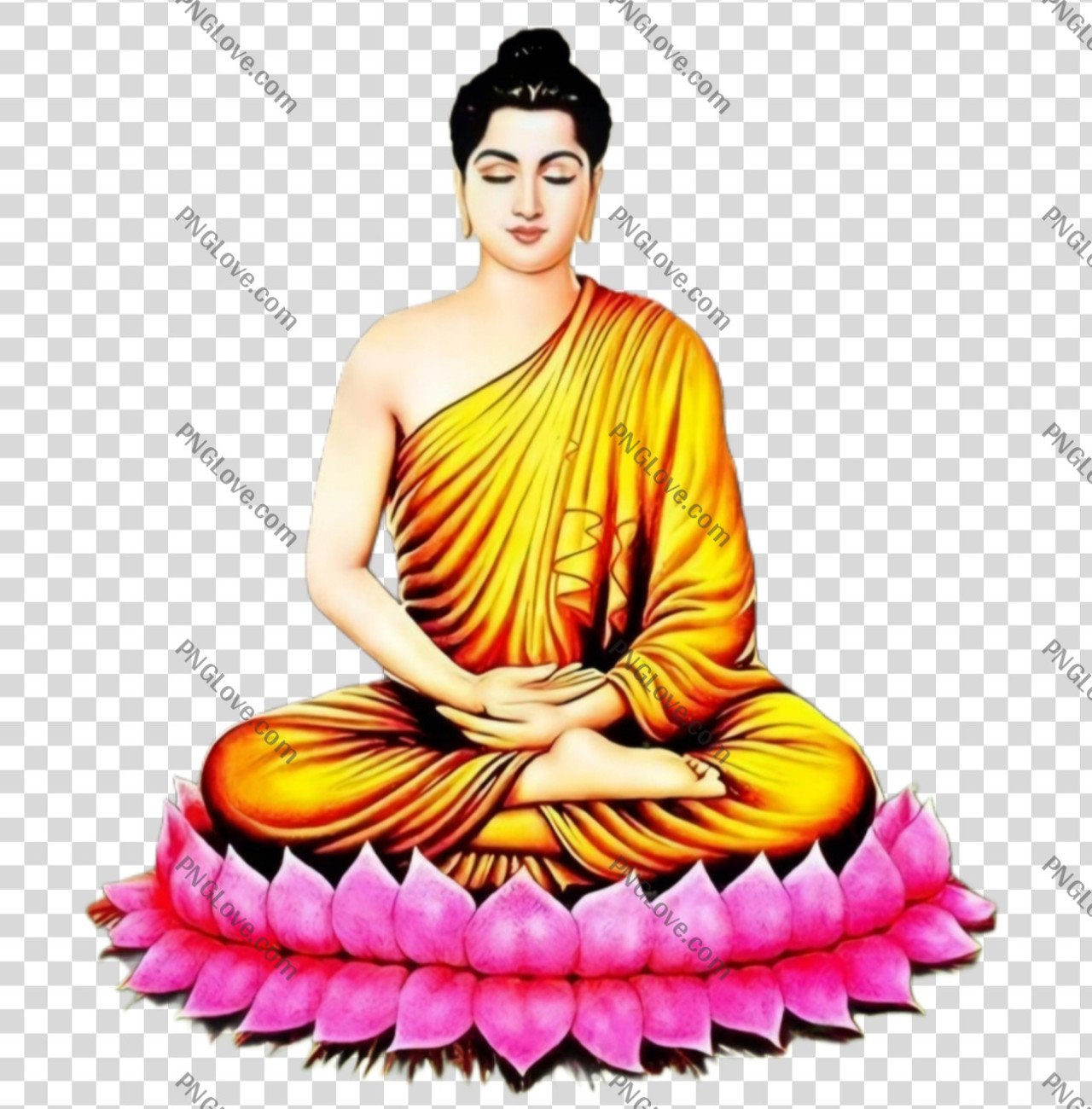 Gautam Buddha PNG transparent image...