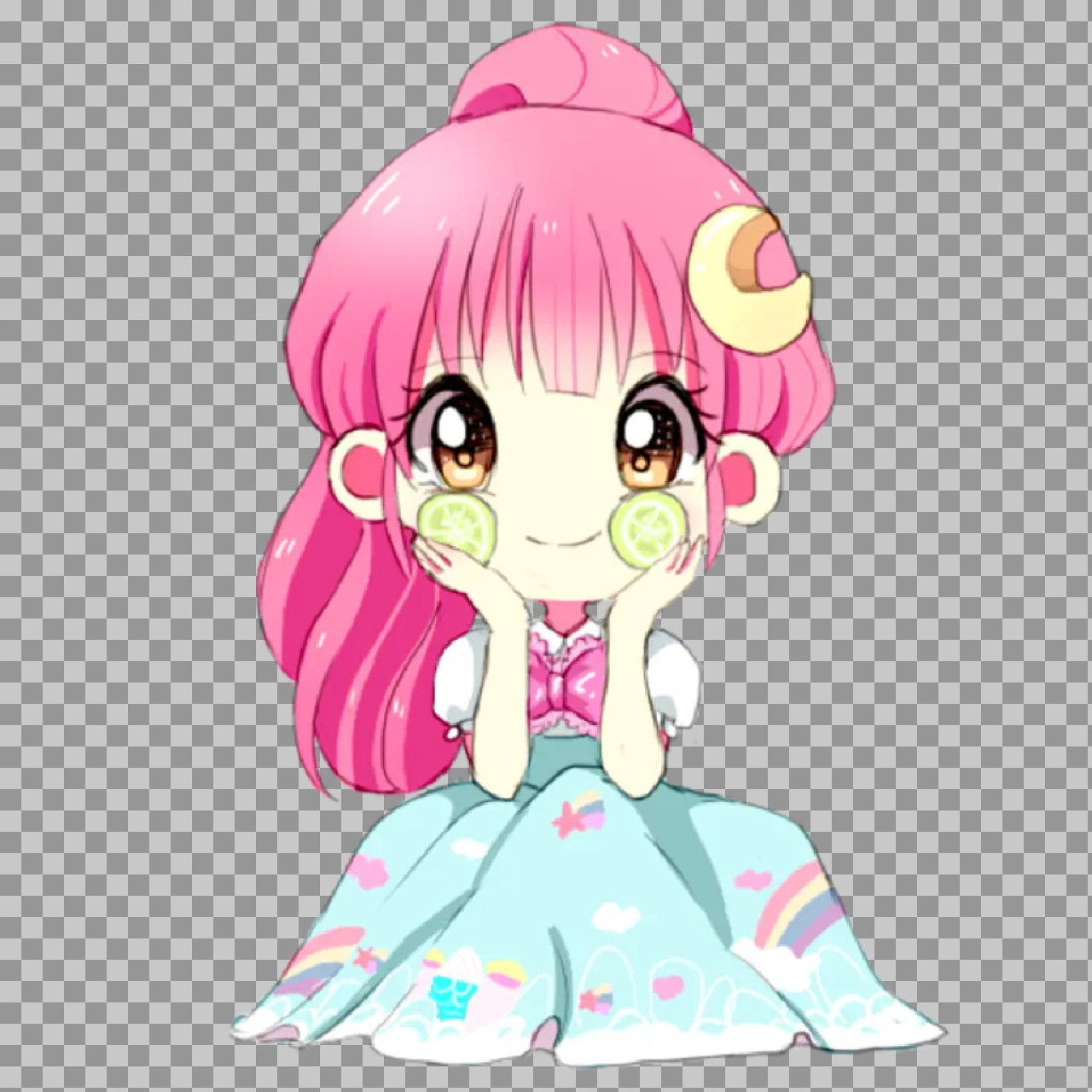 Cute Kawaii Anime Girl PNG | Spa Day Character