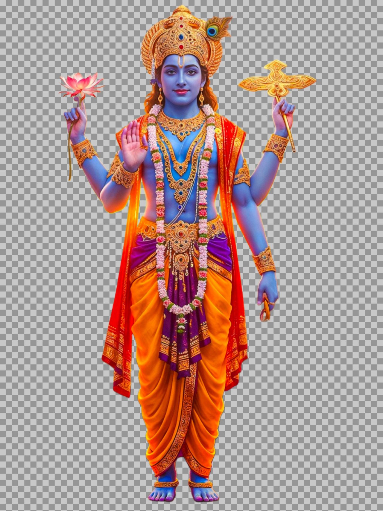 Lord Vishnu PNG transparent image download