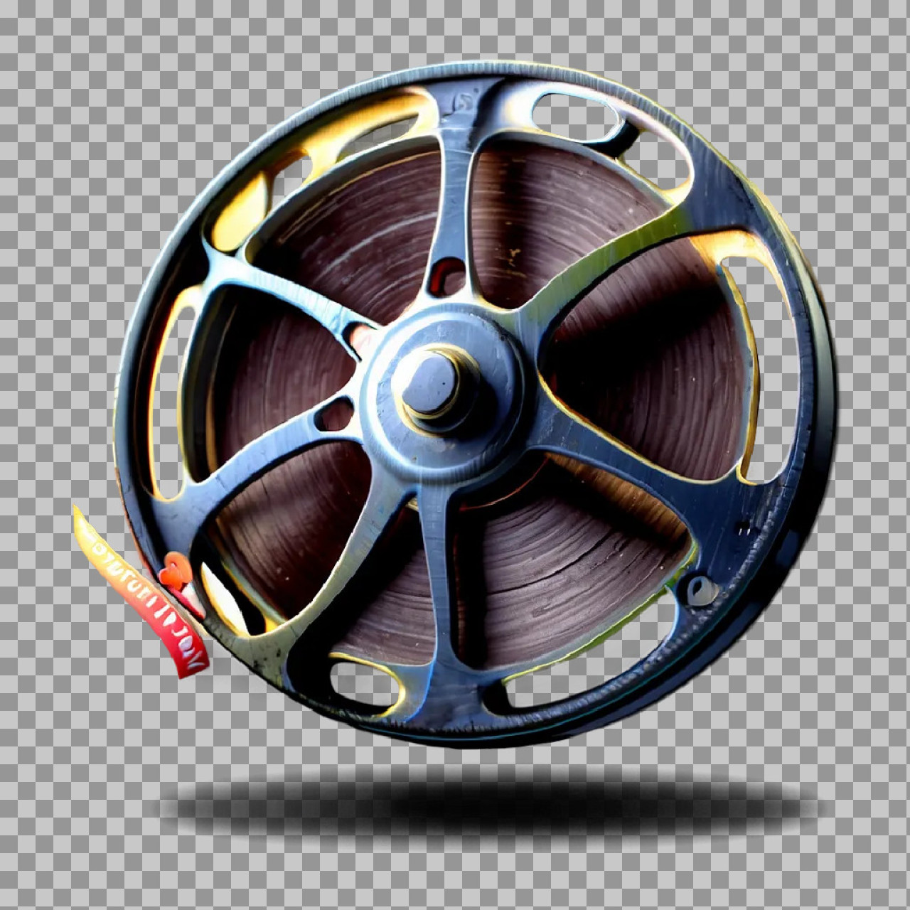 Vintage Film Reel PNG | Classic Cinema Icon for Design...