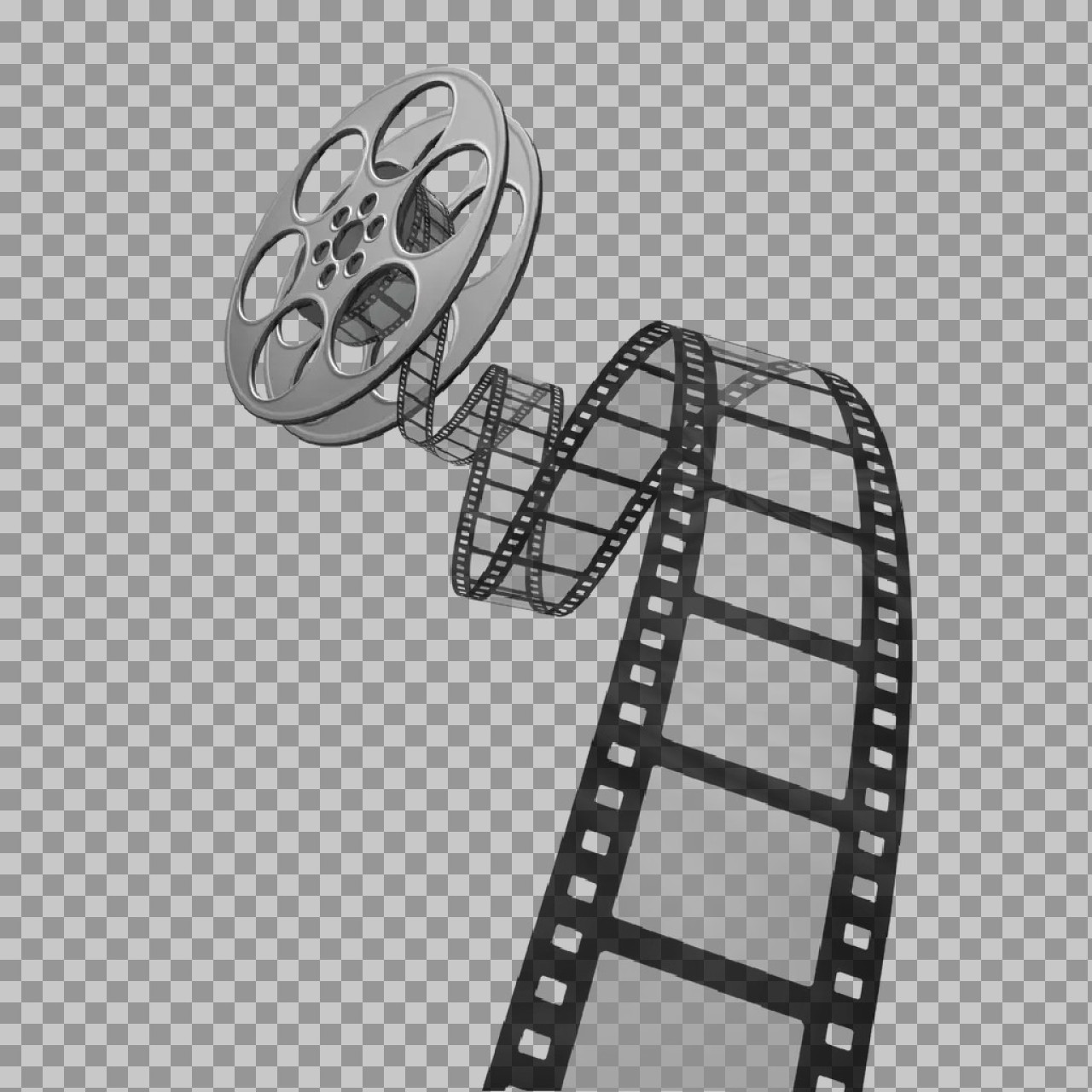 3D Film Reel PNG Image | Cinema & Movie Graphic...