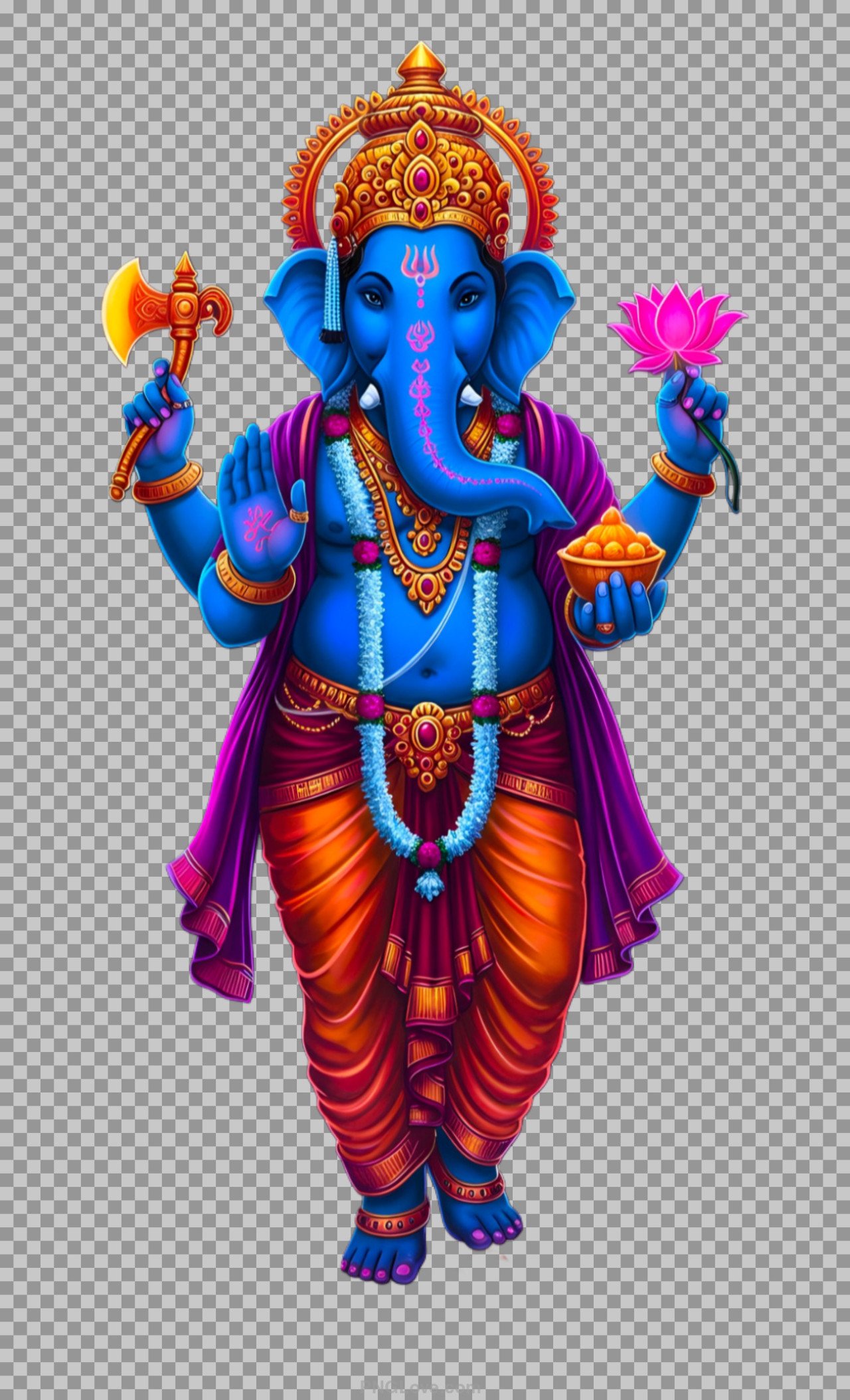 Lord Ganesha standing PNG transparent images