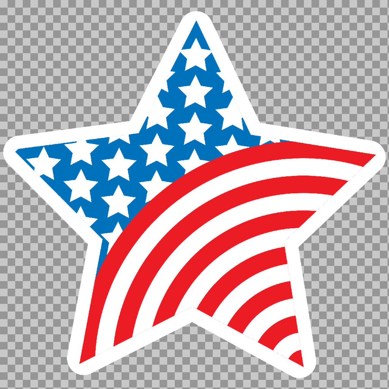 American Flag Star PNG Transparent | Patriotic USA Star Graphic...