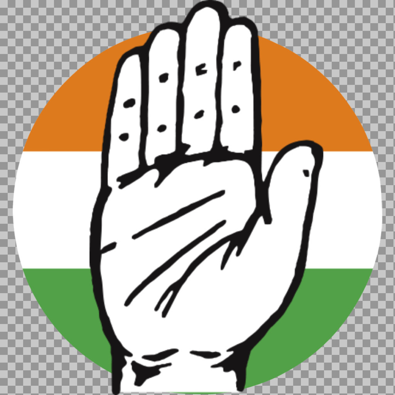 Indian National Congress Logo PNG | INC Hand Symbol