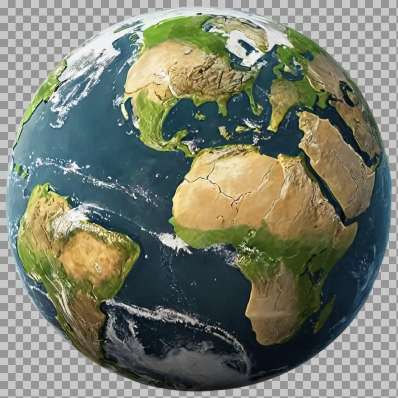 Planet Earth Globe PNG | Free 3D Render