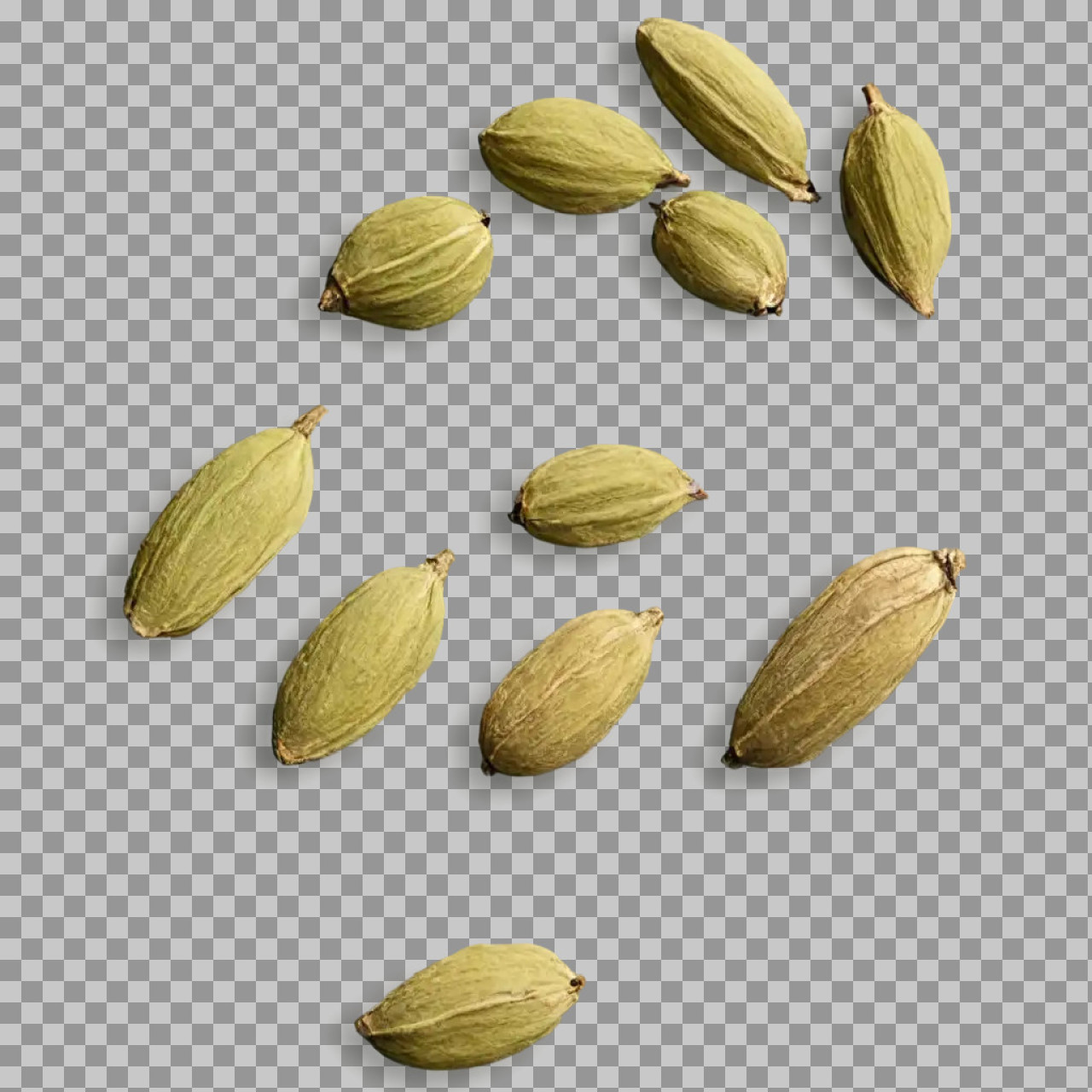 Green Cardamom Pods PNG | Free Spice Image