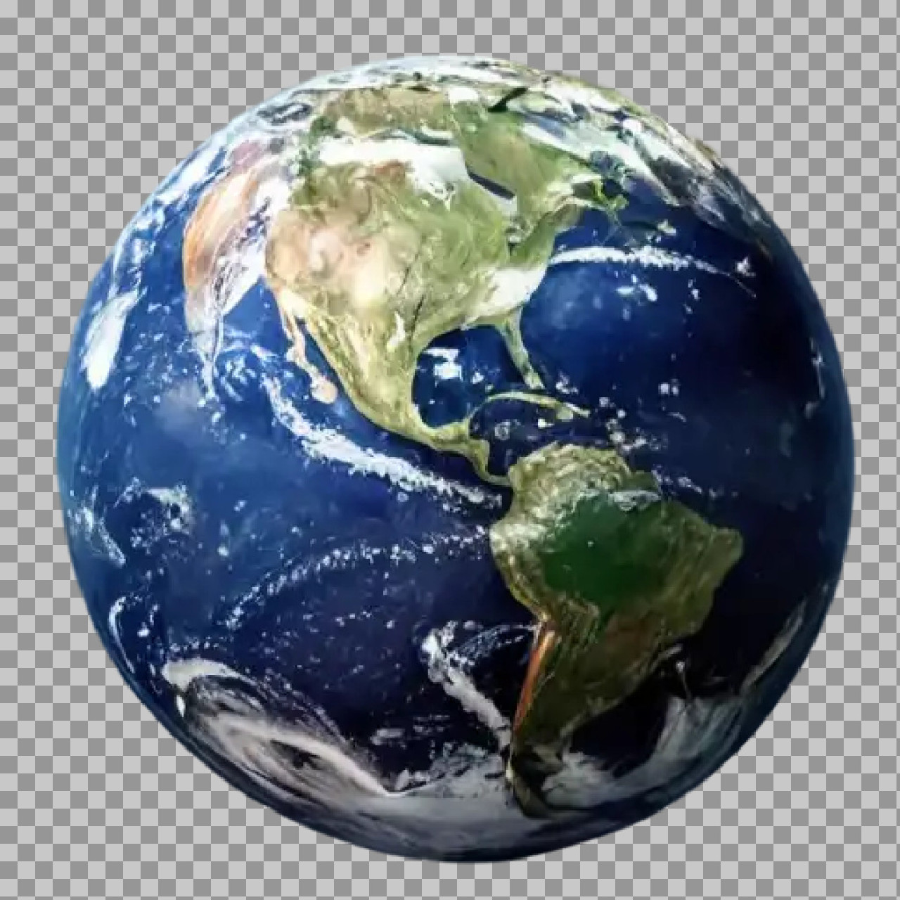 Earth Globe Americas PNG | Free 3D Planet Image
