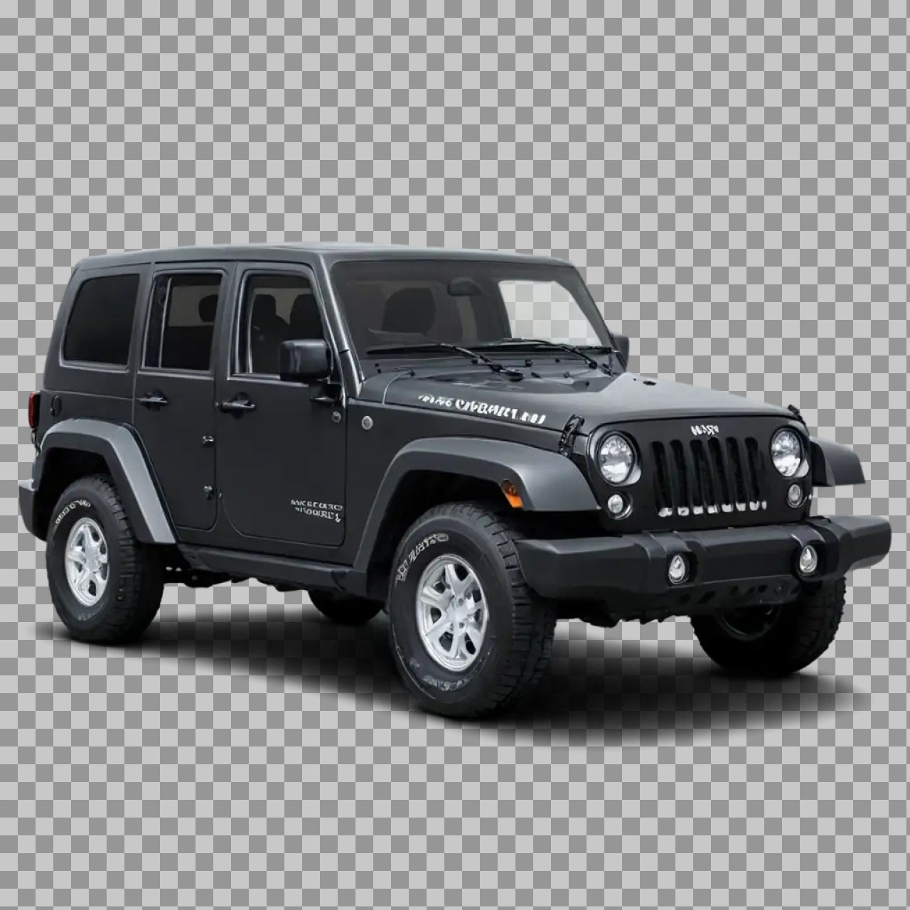 Black Jeep Wrangler Unlimited PNG | Transparent Background...
