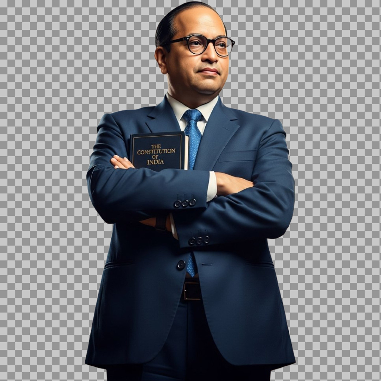 Babasaheb Ambedkar with Constitution PNG | Free Download