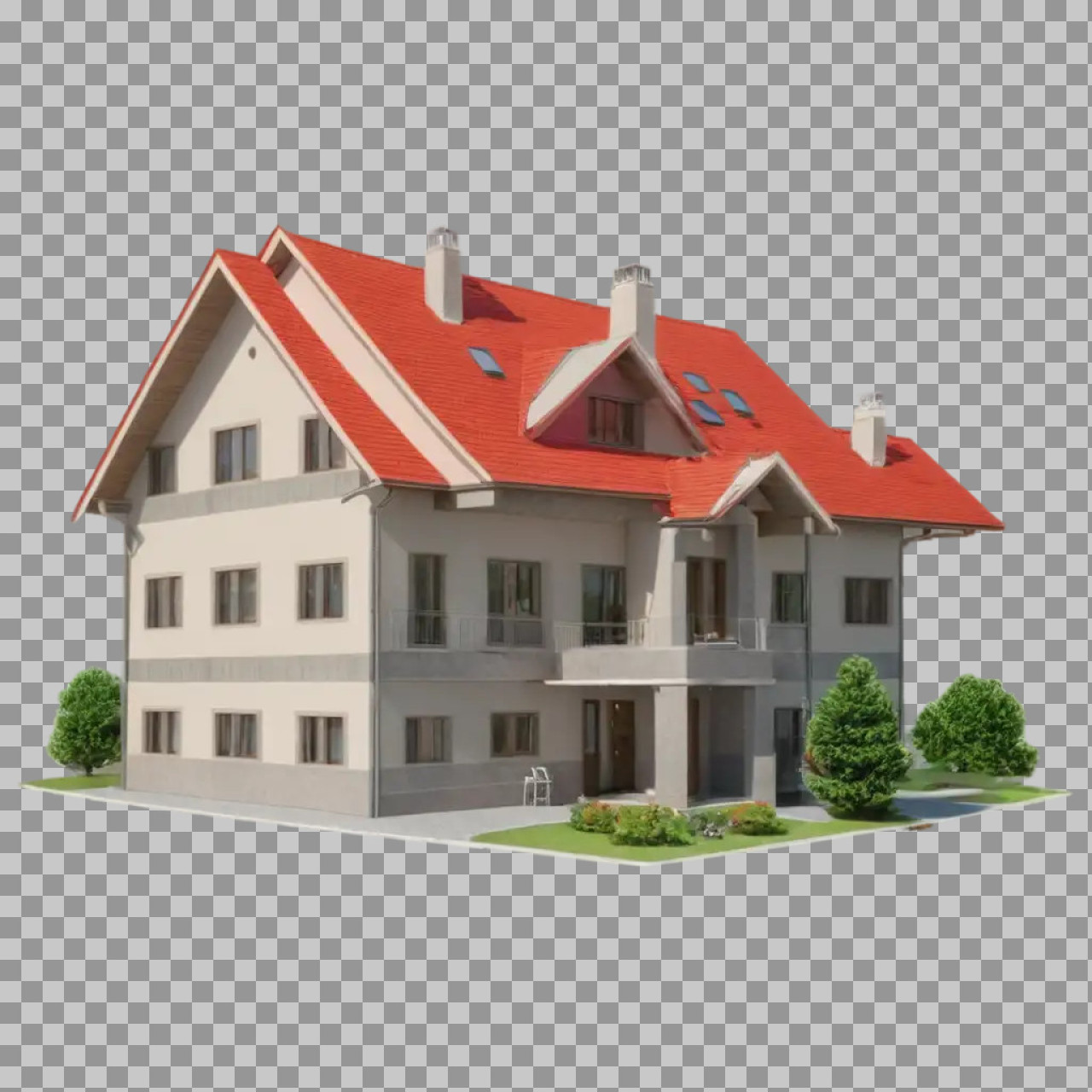 Modern House PNG with Transparent Background | Free Download