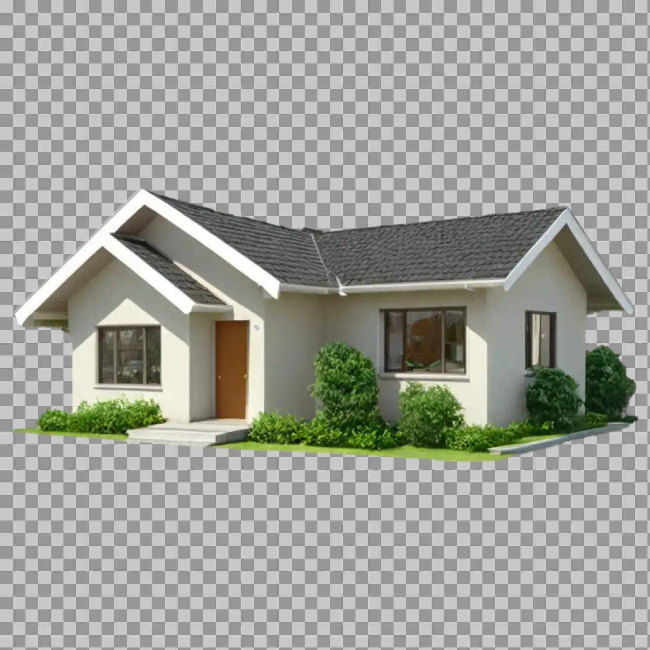 Modern House PNG | Royalty-Free Real Estate Image