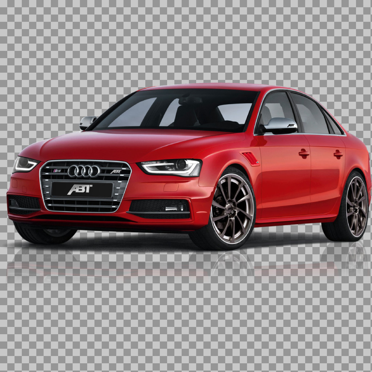 Red ABT Audi S4 PNG | Free Transparent Car Cutout