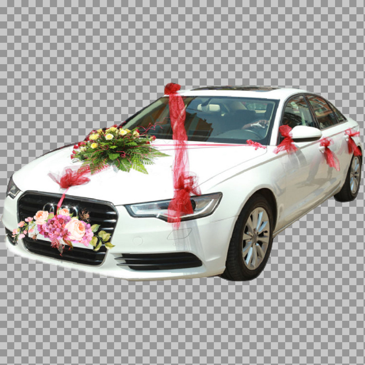 Wedding Car PNG | Isolated Decorated Luxury Sedan...