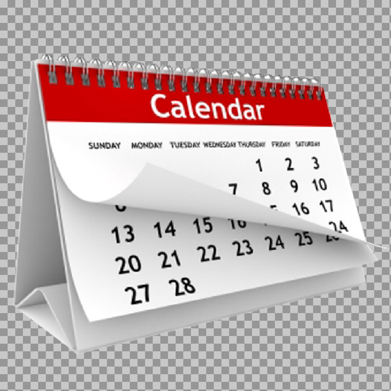 3D Desk Calendar PNG | Time, Planning & Scheduling Icon