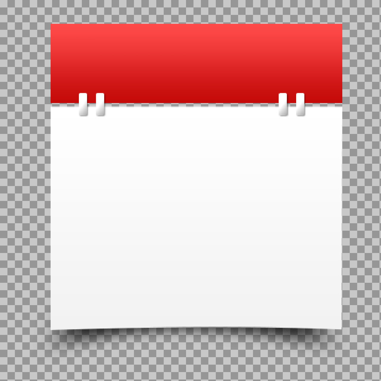Blank Calendar PNG | Date & Schedule Icon Template