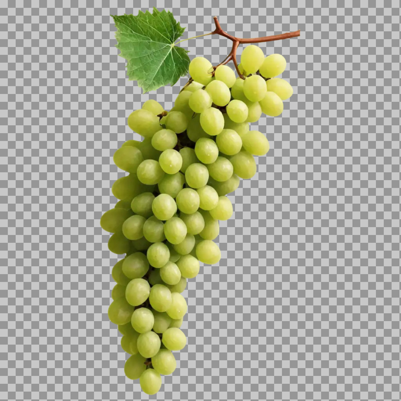 Fresh Green Grapes PNG on Transparent Background | Stock Photo